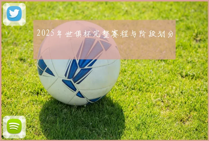 2025年世俱杯完整赛程与阶段划分